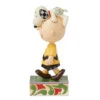 Enesco Jim Shore Peanuts Charlie Brown Walking Snoopy Figurine, 6.1"