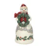 Enesco Jim Shore Highland Glen Snowman Holding Wreath Figurine, 6.69" 2 Enesco Jim Shore Highland Glen Snowman Holding Wreath Figurine, 6.69" -Enesco Store Jim Shore Snowman Holding Wreath Figurine 6012866 01