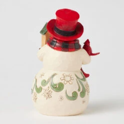 Enesco Jim Shore Heartwood Creek Snowman And Cardinal Figurine, 6.25" -Enesco Store Jim Shore Snowman With Cardinal and Birdhouse Figurine 6017025 02