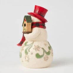 Enesco Jim Shore Heartwood Creek Snowman And Cardinal Figurine, 6.25" -Enesco Store Jim Shore Snowman With Cardinal and Birdhouse Figurine 6017025 03