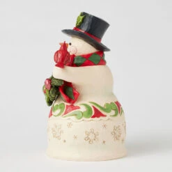 Enesco Jim Shore Heartwood Creek Snowman With Garland And Cardinal Figurine, 8.75" -Enesco Store Jim Shore Snowman With Garland and Cardinal Figurine 6017054 03