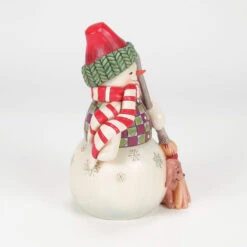 Enesco Jim Shore Heartwood Creek Snowman With Peeking Dog Figurine, 7" -Enesco Store Jim Shore Snowman With Puppy Figurine 6017014 04
