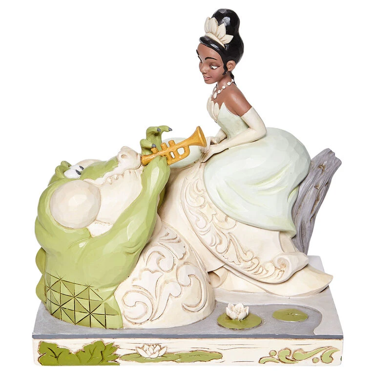 Enesco Jim Shore Disney Tiana And Louis White Woodland Figurine, 7.5" 3 Enesco Jim Shore Disney Tiana And Louis White Woodland Figurine, 7.5"