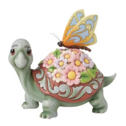 Enesco Jim Shore Turtle With Butterfly Figurine, 7.2"