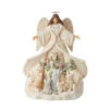 Enesco Jim Shore White Woodland Angel With Cloak Figurine, 9.5" 2 Enesco Jim Shore White Woodland Angel With Cloak Figurine, 9.5" -Enesco Store Jim Shore White Woodland Angel With Cloak Figurine 6012678 01
