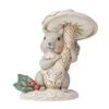 Enesco Jim Shore White Woodland Squirrel With Mushroom Figurine, 4" 2 Enesco Jim Shore White Woodland Squirrel With Mushroom Figurine, 4" -Enesco Store Jim Shore Woodland Squirrel With Mushroom Figurine 6012686 01