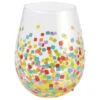 Enesco Lolita Confetti Handpainted Stemless Wine Glass, 20 Oz. 2 Enesco Lolita Confetti Handpainted Stemless Wine Glass, 20 Oz. -Enesco Store Lolita Confetti Handpainted Stemless Wine Glass 6008464 01