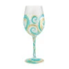 Enesco Lolita Ridin' The Waves Handpainted Wine Glass, 15 Oz. -Enesco Store Lolita Riding the Waves Handpainted Wine Glass 6012481 01