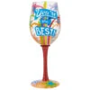 Enesco Lolita You're The Best Handpainted Wine Glass, 15 Oz. 2 Enesco Lolita You're The Best Handpainted Wine Glass, 15 Oz. -Enesco Store Lolita Youre the Best Handpainted Wine Glass 6008461 01