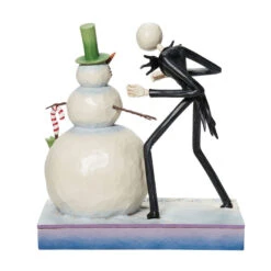 Enesco Jim Shore Disney Tim Burton's The Nightmare Before Christmas Jack With Snowman Figurine, 6.5" -Enesco Store Nightmare Before Christmas Jack With Snowman Figurine 6013056 02