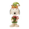 Enesco Jim Shore Peanuts Snoopy Christmas Elf Mini Figurine, 3.75"