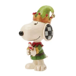 Enesco Jim Shore Peanuts Snoopy Christmas Elf Mini Figurine, 3.75" -Enesco Store Peanuts Snoopy Christmas Elf Figurine 6017239 04