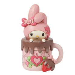 Enesco Jim Shore Sanrio My Melody Hot Cocoa Figurine, 5"