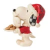 Enesco Jim Shore Peanuts Snoopy Santa With Cookie Plate Mini Figurine, 3.3" 2 Enesco Jim Shore Peanuts Snoopy Santa With Cookie Plate Mini Figurine, 3.3" -Enesco Store Santa Snoopy With Cookie Plate Mini Figurine 6017240 01