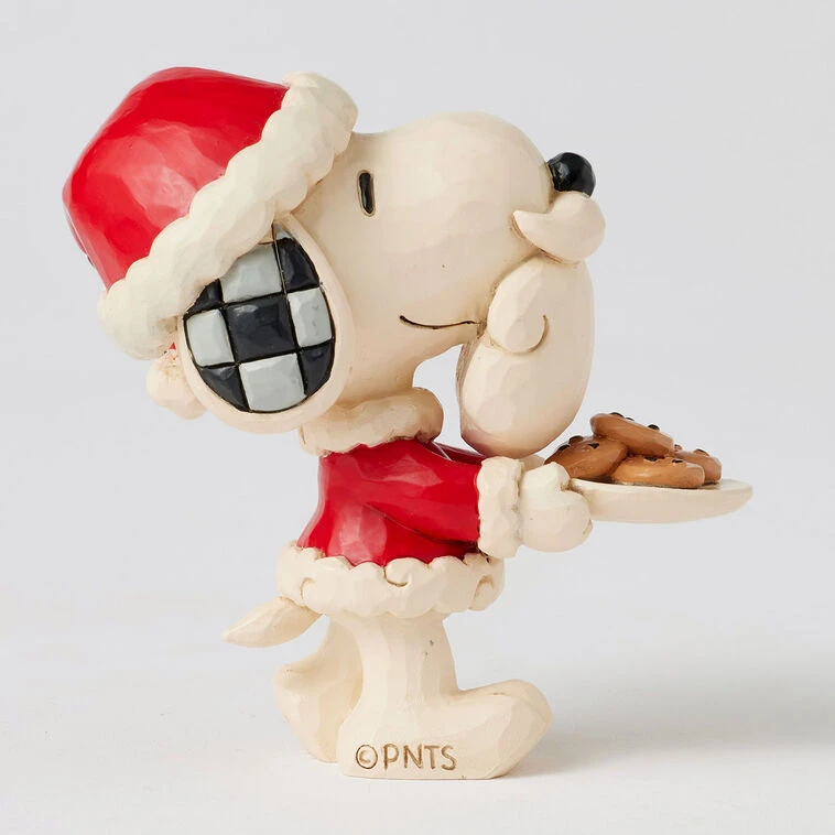 Enesco Jim Shore Peanuts Snoopy Santa With Cookie Plate Mini Figurine, 3.3" 4 Enesco Jim Shore Peanuts Snoopy Santa With Cookie Plate Mini Figurine, 3.3" - Image 2