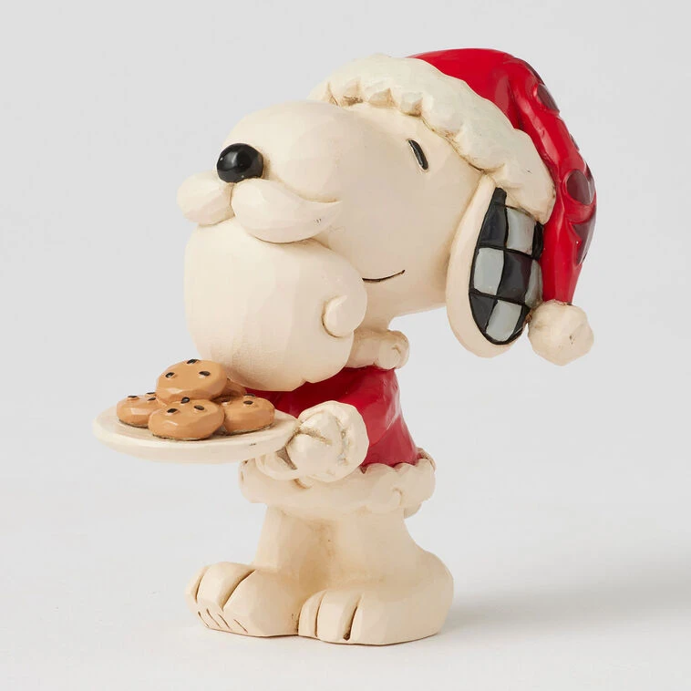 Enesco Jim Shore Peanuts Snoopy Santa With Cookie Plate Mini Figurine, 3.3" 5 Enesco Jim Shore Peanuts Snoopy Santa With Cookie Plate Mini Figurine, 3.3" - Image 3