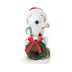 Enesco Peanuts Santa Snoopy In Chimney Figurine, 8" -Enesco Store Santa Snoopy in Chimney Figurine 6016487 05