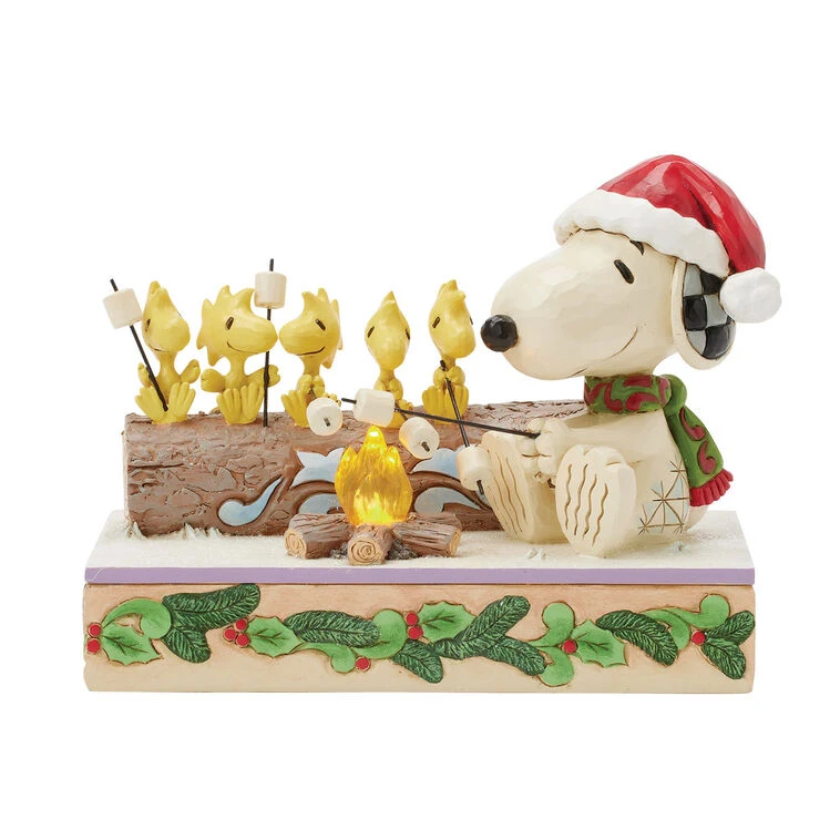 Enesco Jim Shore Peanuts Snoopy And Friends Light-Up Campfire Figurine, 5" 3 Enesco Jim Shore Peanuts Snoopy And Friends Light-Up Campfire Figurine, 5"