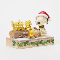 Enesco Jim Shore Peanuts Snoopy And Friends Light-Up Campfire Figurine, 5" 12 Enesco Jim Shore Peanuts Snoopy And Friends Light-Up Campfire Figurine, 5" -Enesco Store Snoopy and Friends Roasting Marshmallows Figurine 6017235 04