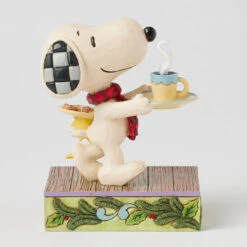 Enesco Jim Shore Peanuts Snoopy And Woodstock Cookies For Santa Figurine, 5" 8 Enesco Jim Shore Peanuts Snoopy And Woodstock Cookies For Santa Figurine, 5" -Enesco Store Snoopy and Woodstock Cookies and Cocoa for Santa 6017233 02