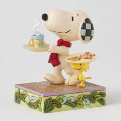 Enesco Jim Shore Peanuts Snoopy And Woodstock Cookies For Santa Figurine, 5" 9 Enesco Jim Shore Peanuts Snoopy And Woodstock Cookies For Santa Figurine, 5" -Enesco Store Snoopy and Woodstock Cookies and Cocoa for Santa 6017233 03