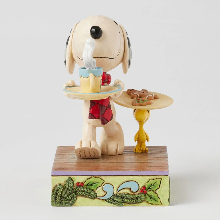 Enesco Jim Shore Peanuts Snoopy And Woodstock Cookies For Santa Figurine, 5" 7 Enesco Jim Shore Peanuts Snoopy And Woodstock Cookies For Santa Figurine, 5" - Image 5
