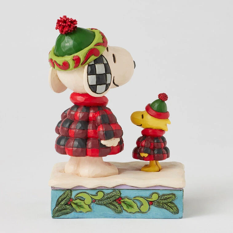 Enesco Jim Shore Peanuts Snoopy And Woodstock In Puffer Coats Figurine, 5.5" 4 Enesco Jim Shore Peanuts Snoopy And Woodstock In Puffer Coats Figurine, 5.5" - Image 2