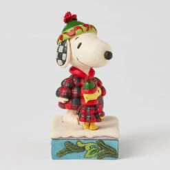 Enesco Jim Shore Peanuts Snoopy And Woodstock In Puffer Coats Figurine, 5.5" 13 Enesco Jim Shore Peanuts Snoopy And Woodstock In Puffer Coats Figurine, 5.5" -Enesco Store Snoopy and Woodstock in Plaid Puffer Coats Figurine 6017234 06