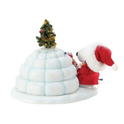 Enesco Peanuts Snoopy With Puffer Igloo Figurine, 7" -Enesco Store Snoopys Puffer Igloo Christmas Figurine 6016485 03