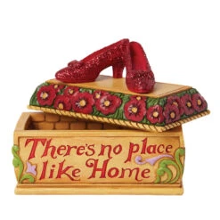 Enesco Jim Shore The Wizard Of Oz Ruby Slippers Trinket Box, 3.5"