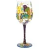Enesco Lolita® Happy Retirement Handpainted Wine Glass, 15 Oz. -Enesco Store lolita happy retirement handpainted wine glass root gls115534h 1470 1